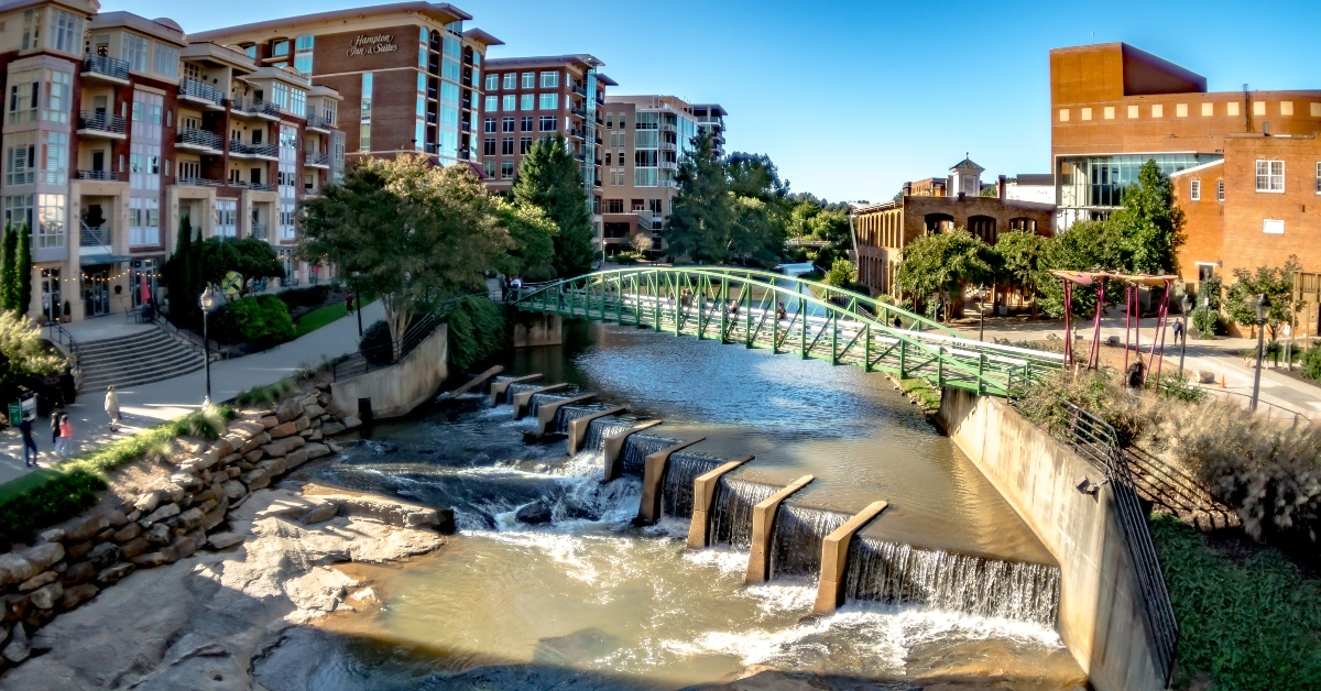 greenville south carolina on reedy river