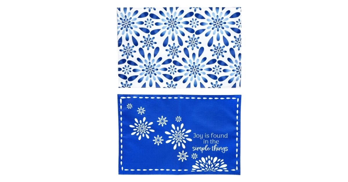 reversible fabric placemats