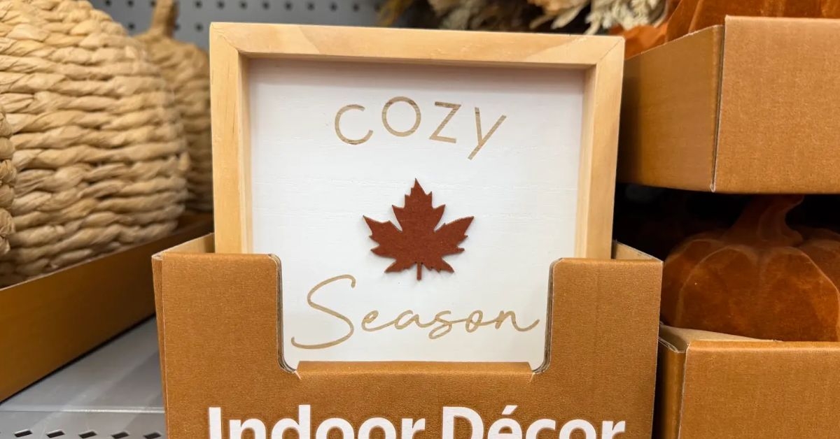 cozy season fall sign