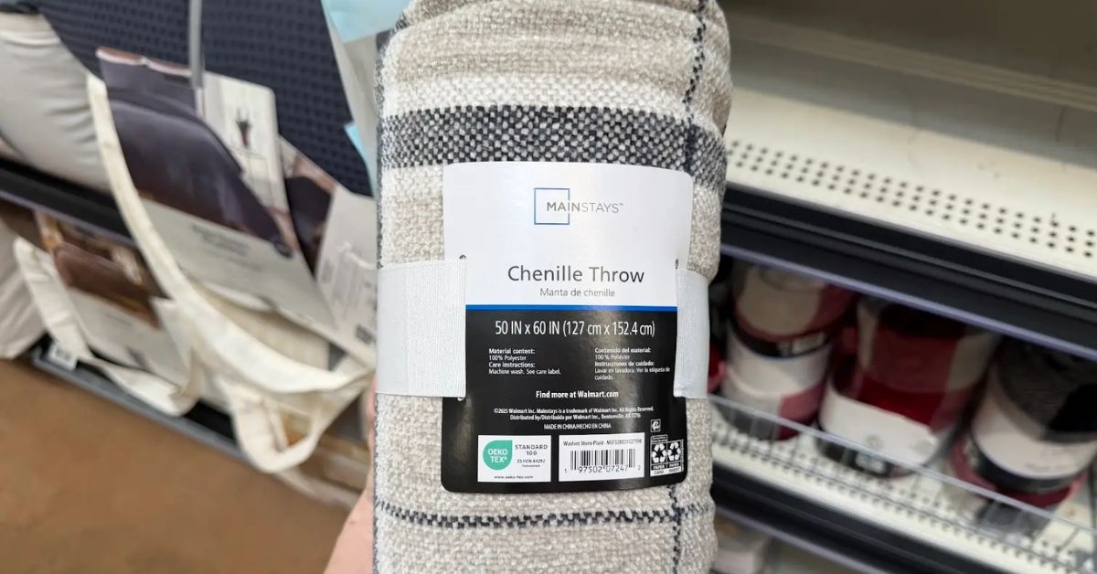 mainstays chenille throw