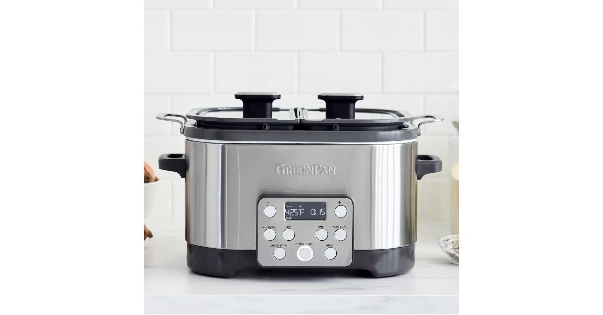 greenpan split pot slow cooker
