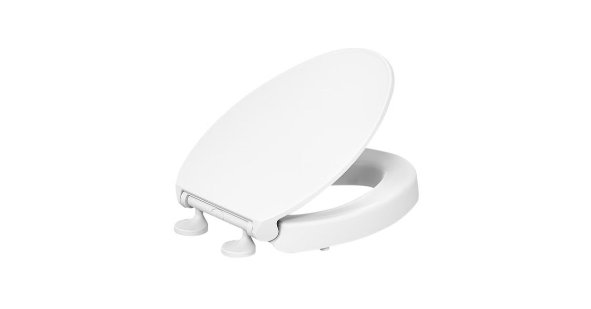 border elevated quiet close toilet seat