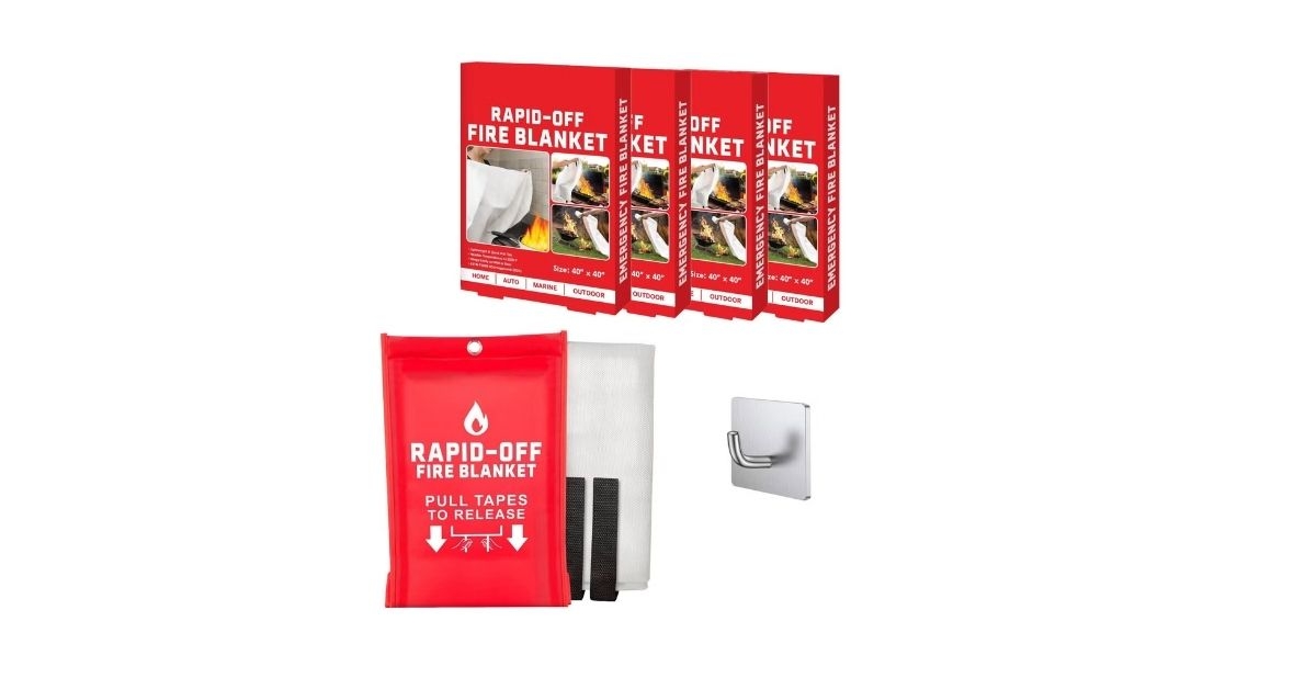 rapid off fire blanket