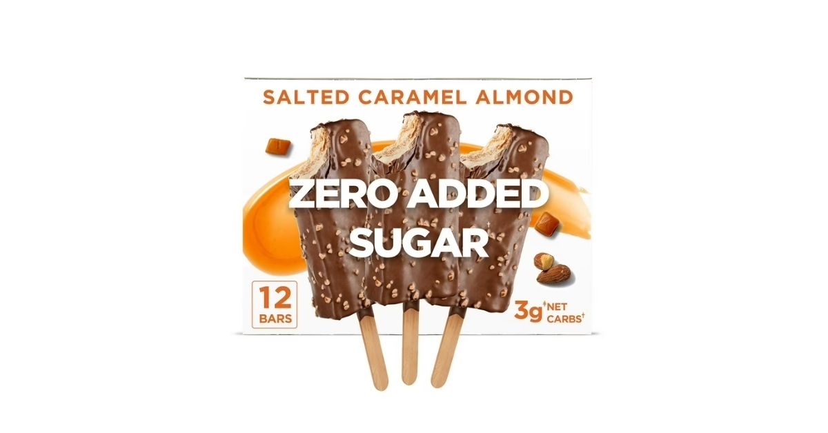 pint salted caramel almond ice cream bars
