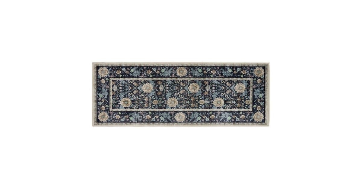 crystal print traditional rug
