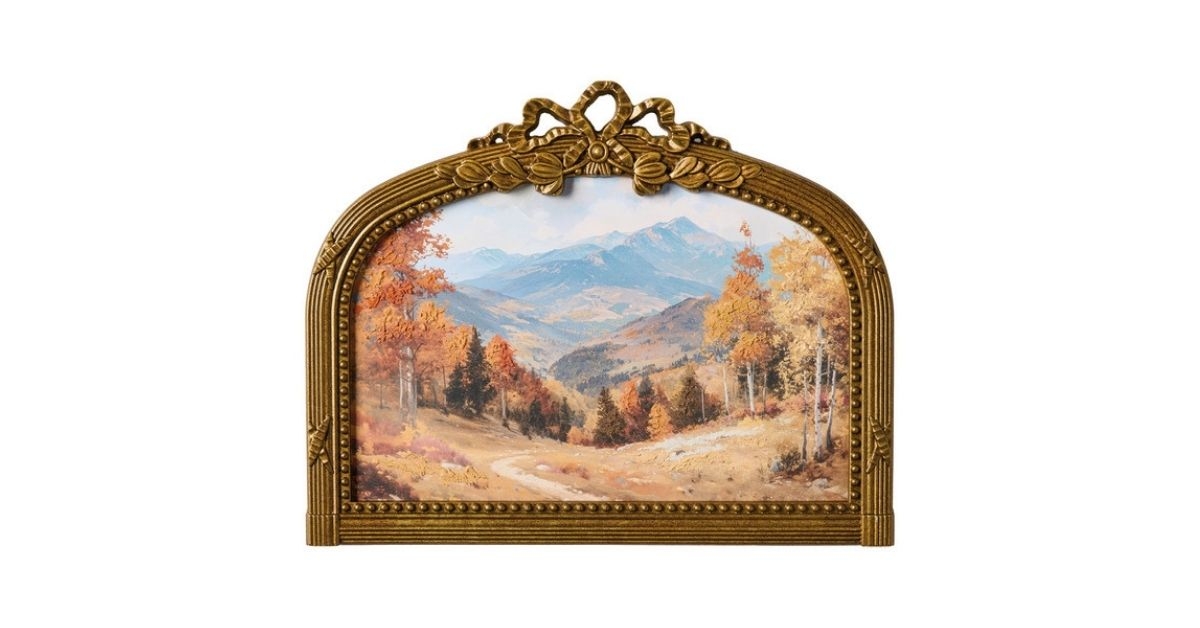 gilt frame art path arch