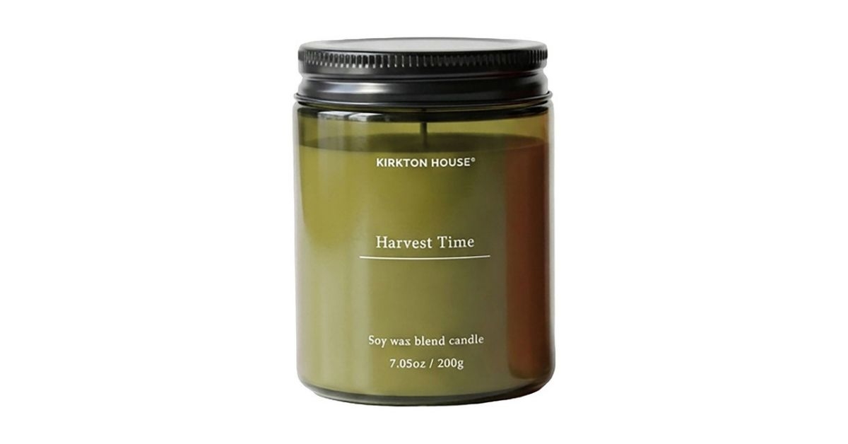 tinted jar candle in green