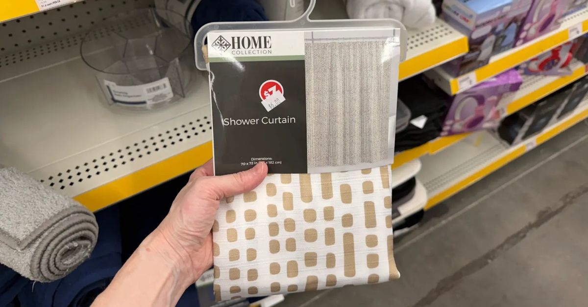 dollar tree home collection shower curtain