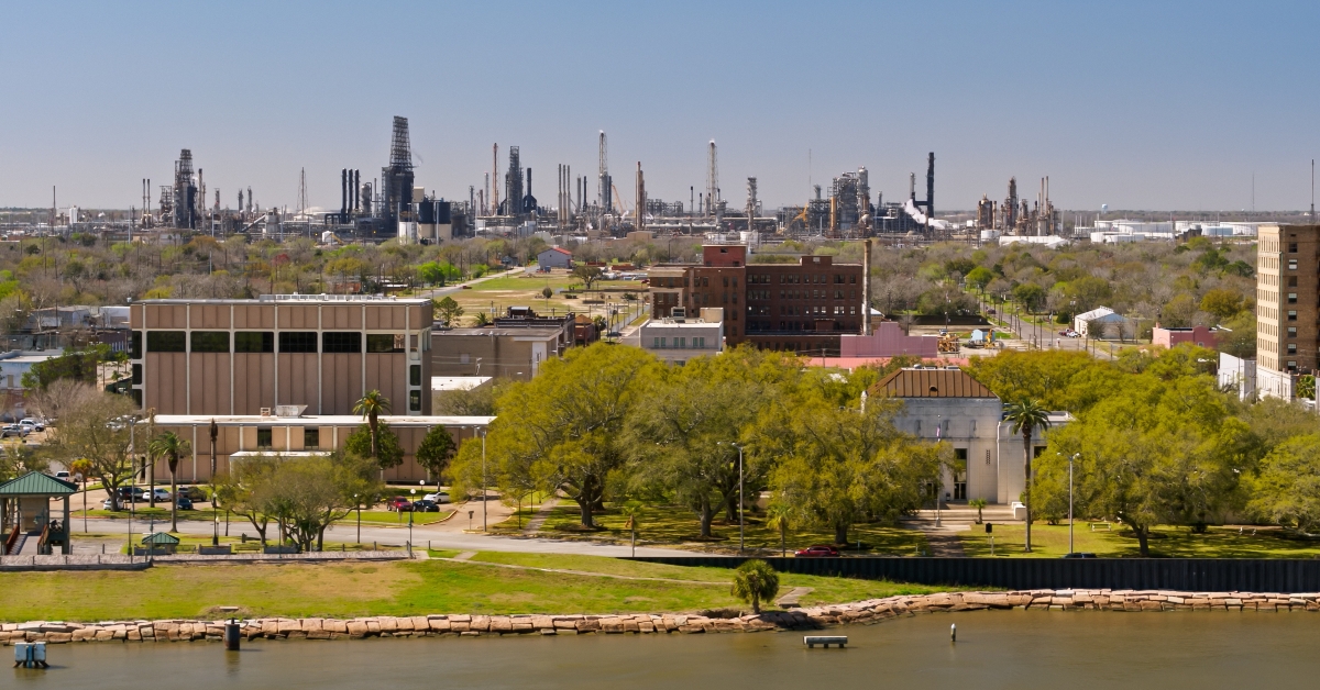  aerial shot of port arthur