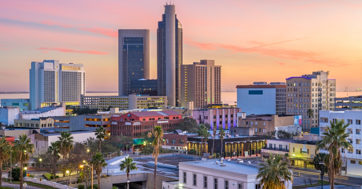 corpus christi texas usa skyline