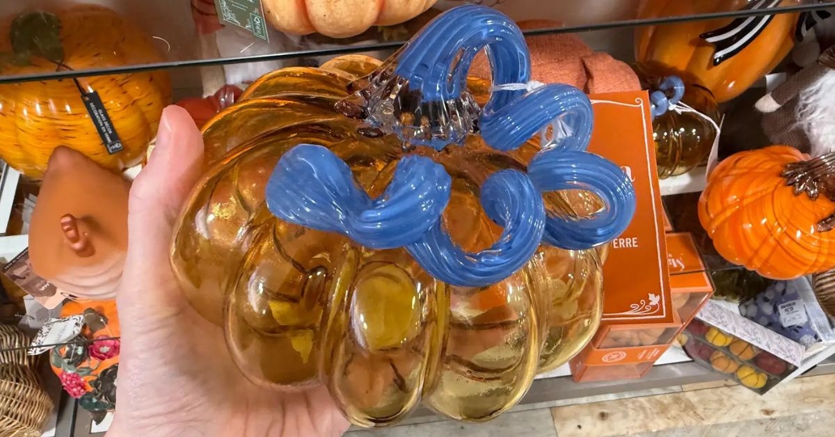 home glass pumpkin