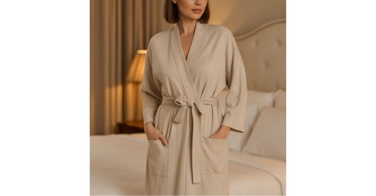 organic cotton kimon robe