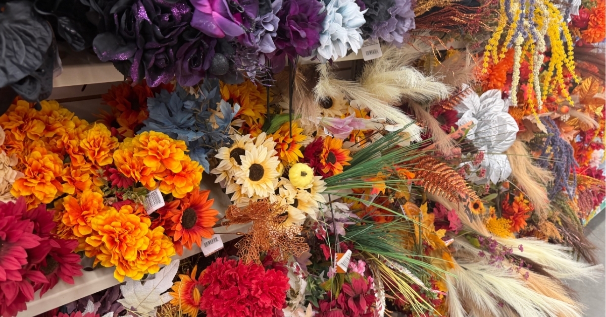 faux flowers
