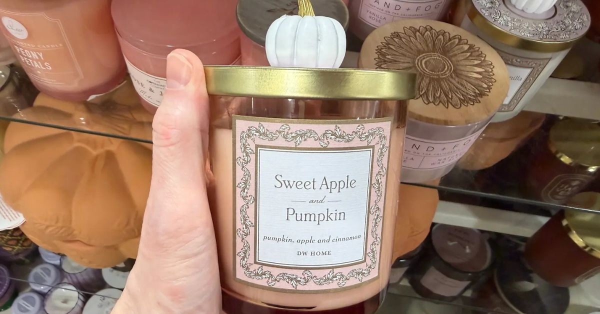 sweet apple and pumpkin candle