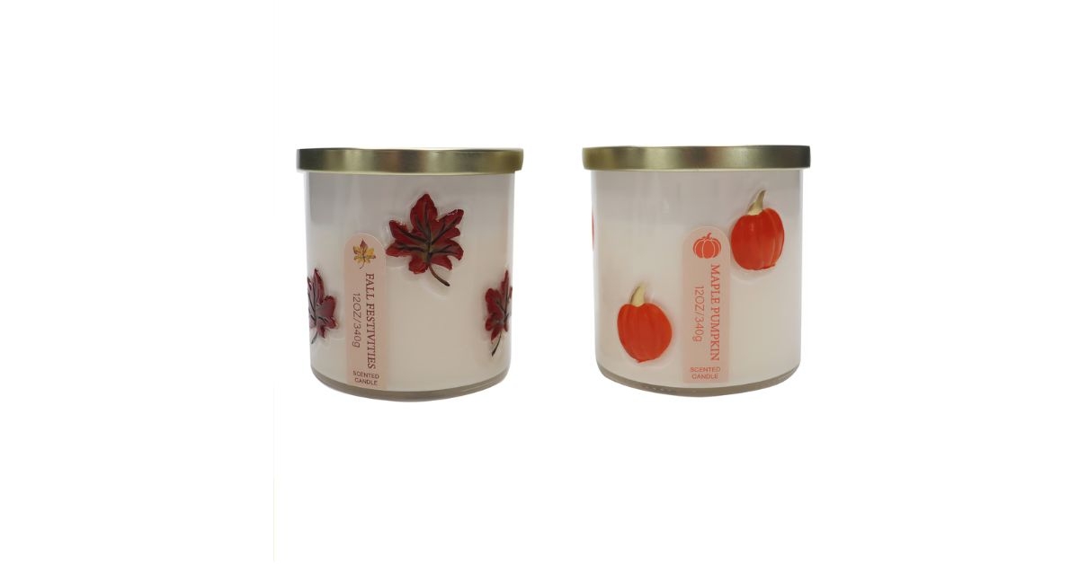 fall themed scented candle