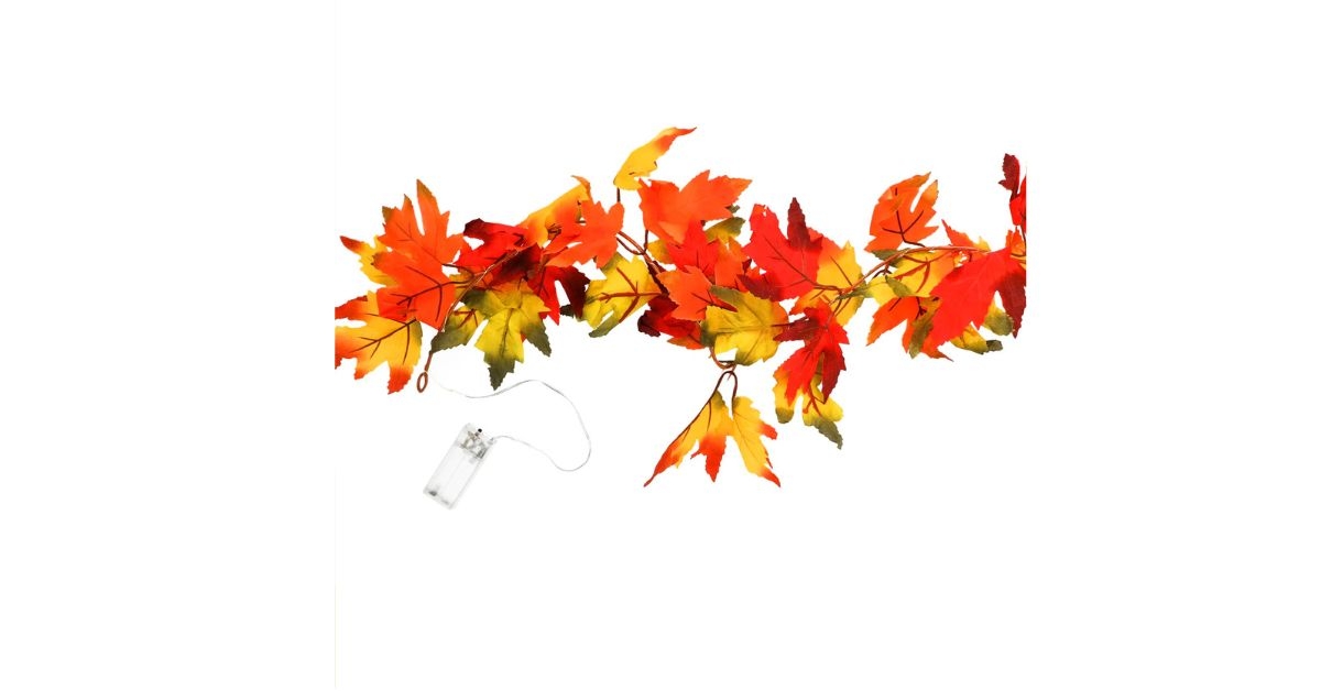 fall themed led leaf light