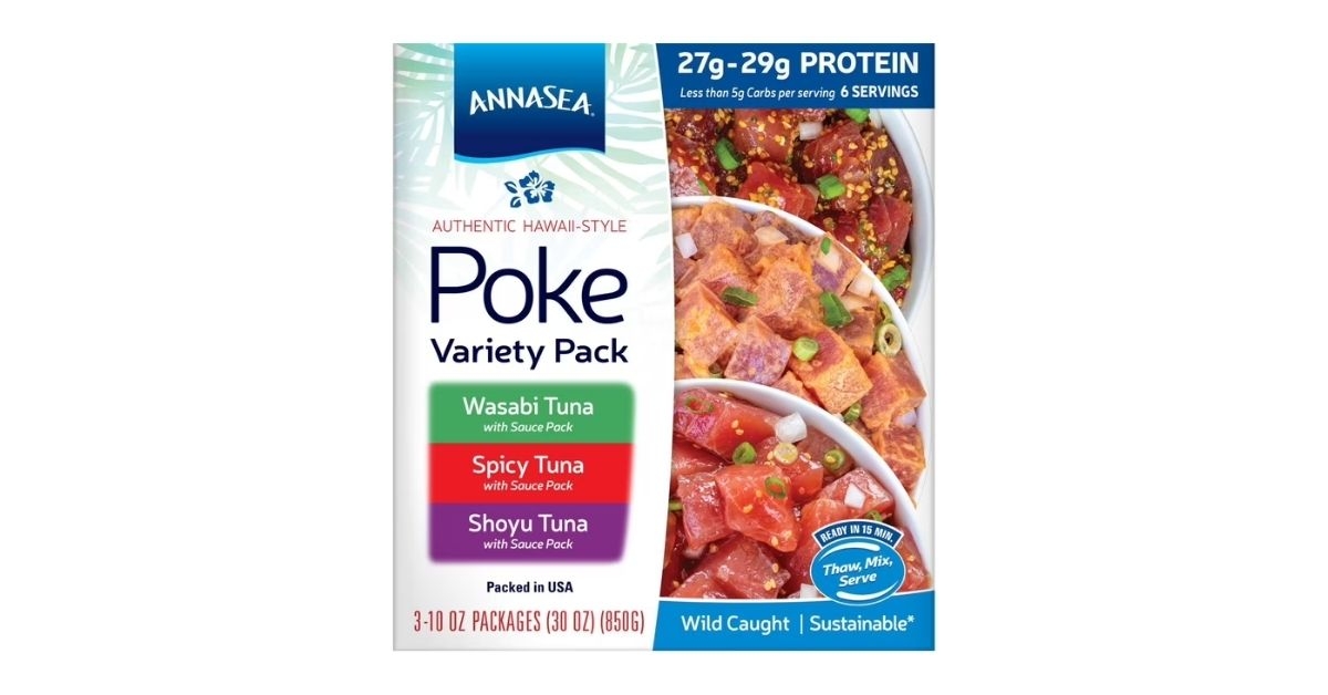 annasea yellowfin tuna trio poke kit