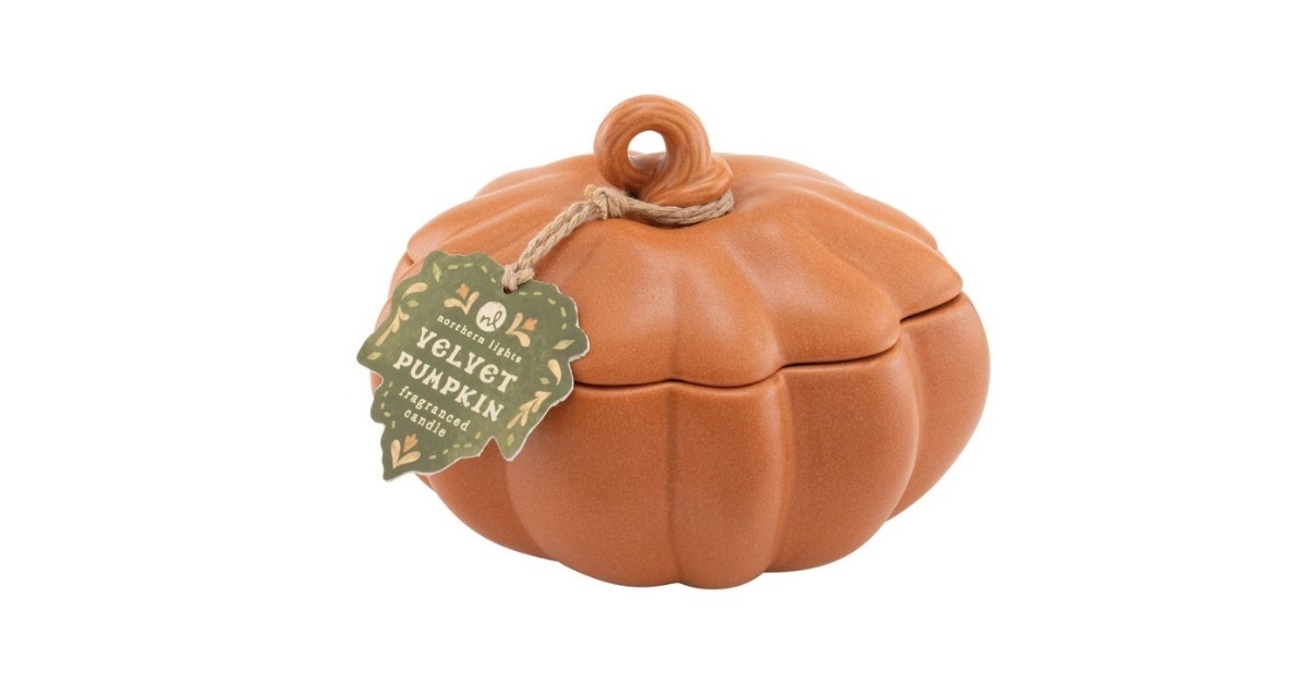 ceramic pumpkin candle
