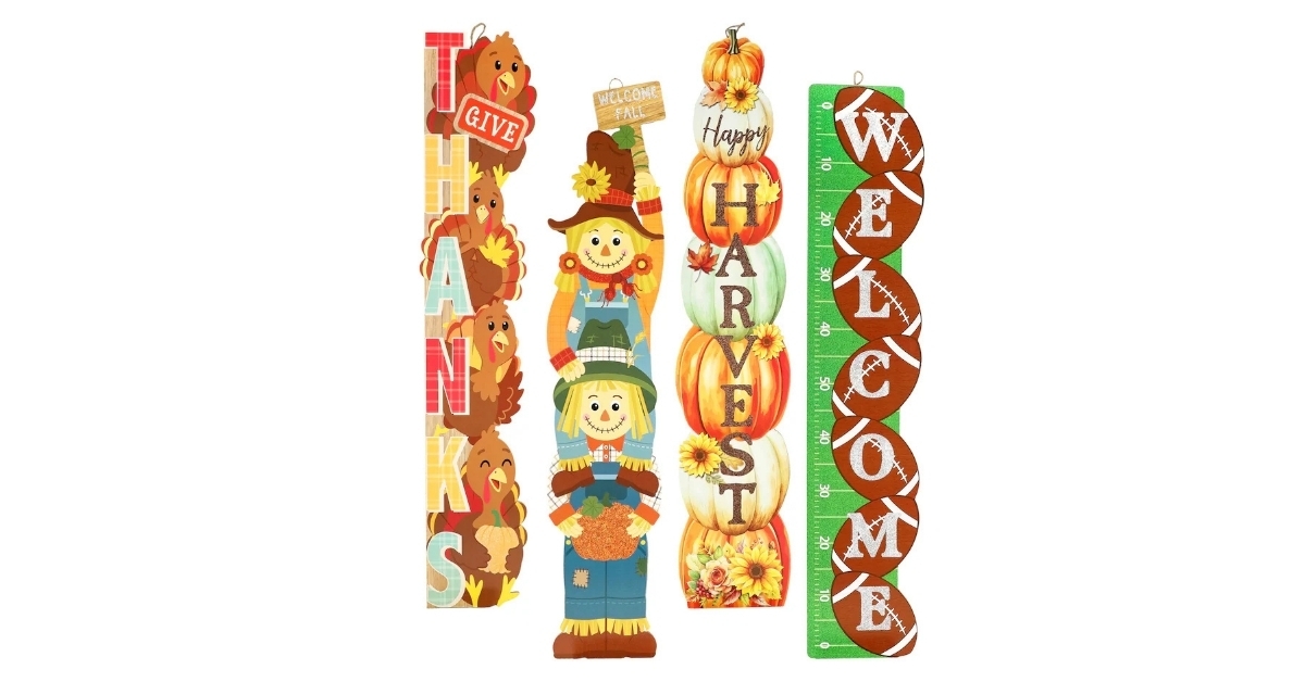 harvest themed porch sign