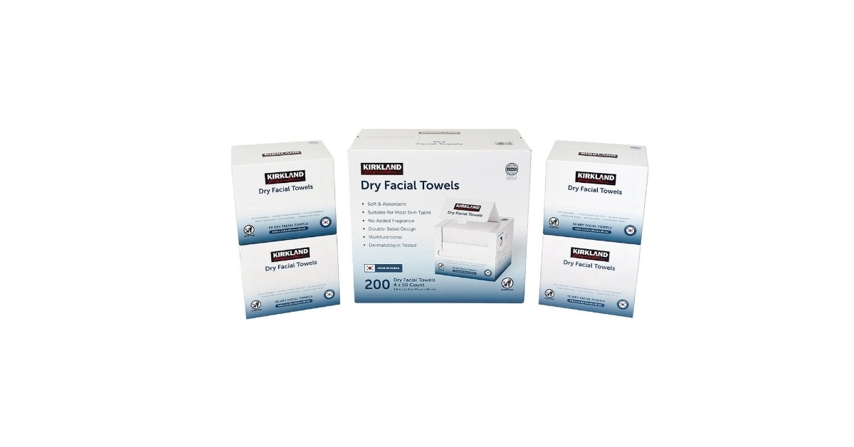 daily dry facial towels