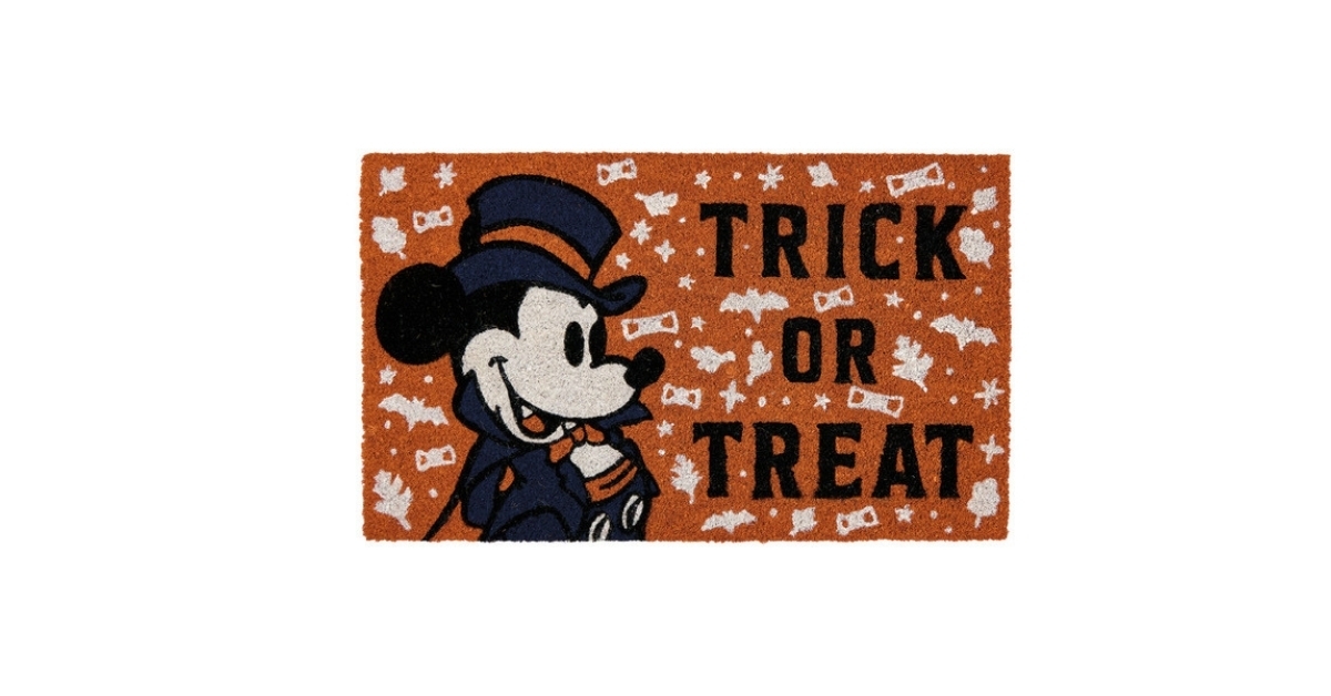 disney halloween character coir mat