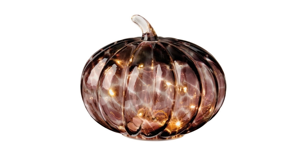 confetti glass pumpkin