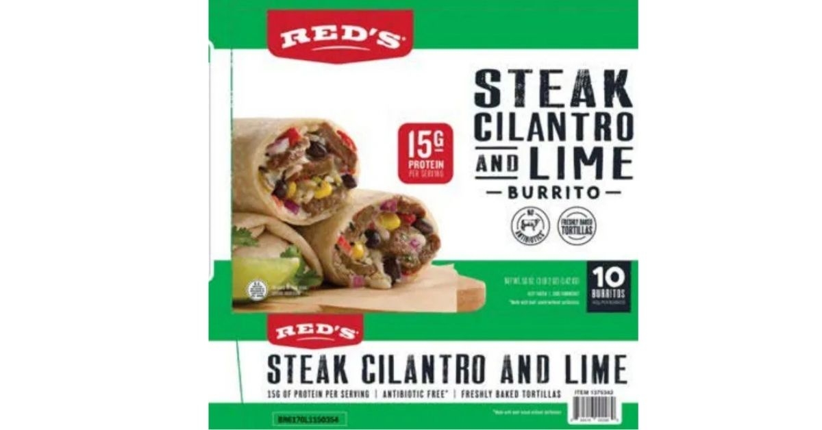 Costco recall Red’s Steak Cilantro & Lime Burrito