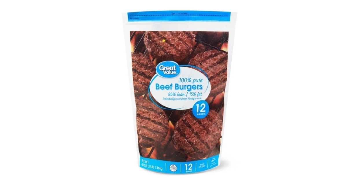 frozen beef burgers
