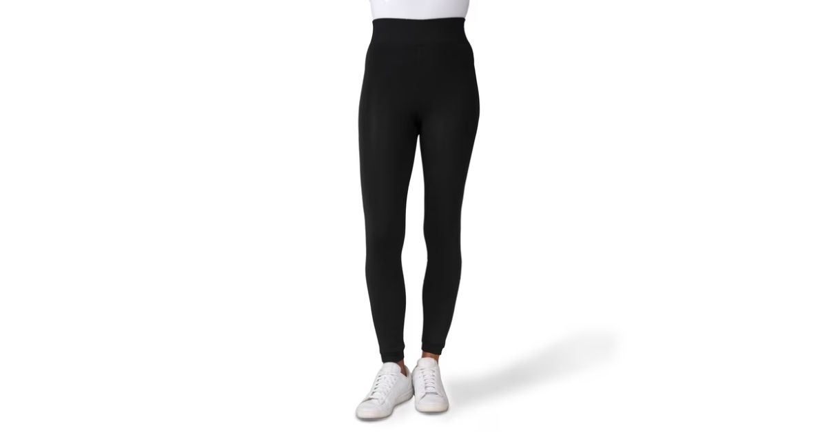 womens faux fur-lined leggings