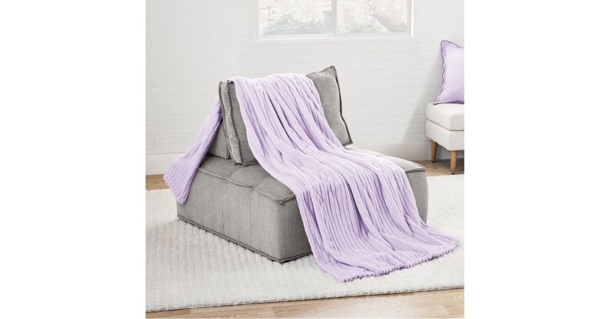 oversized plush blanket
