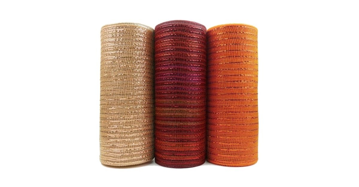 mesh halloween and harvest ribbon