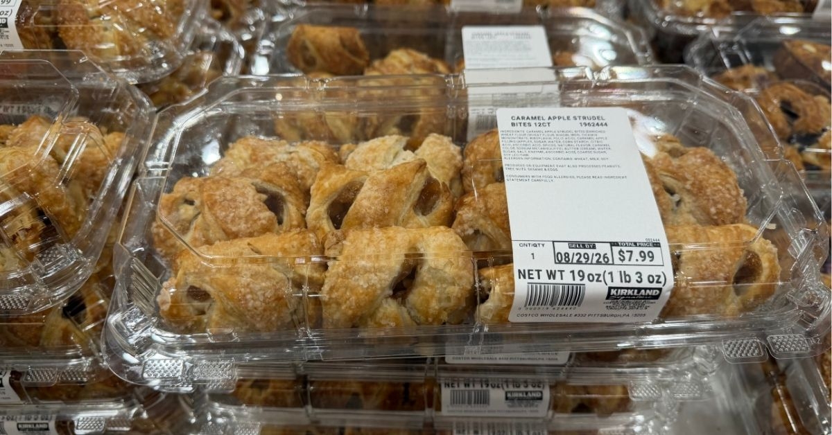 caramel apple strudel bites