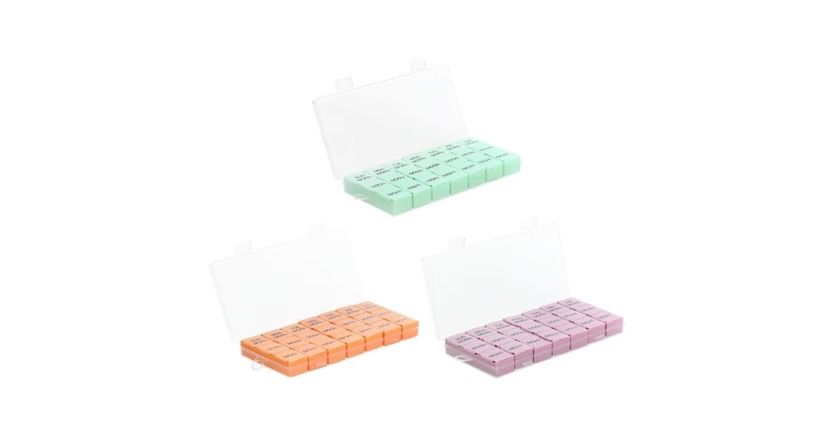 7-day pillbox organizers