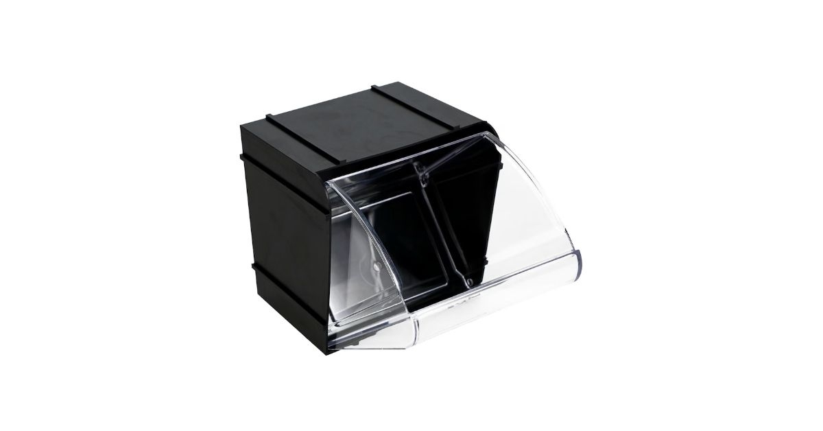 tool bench stacking tilt bin with drawer