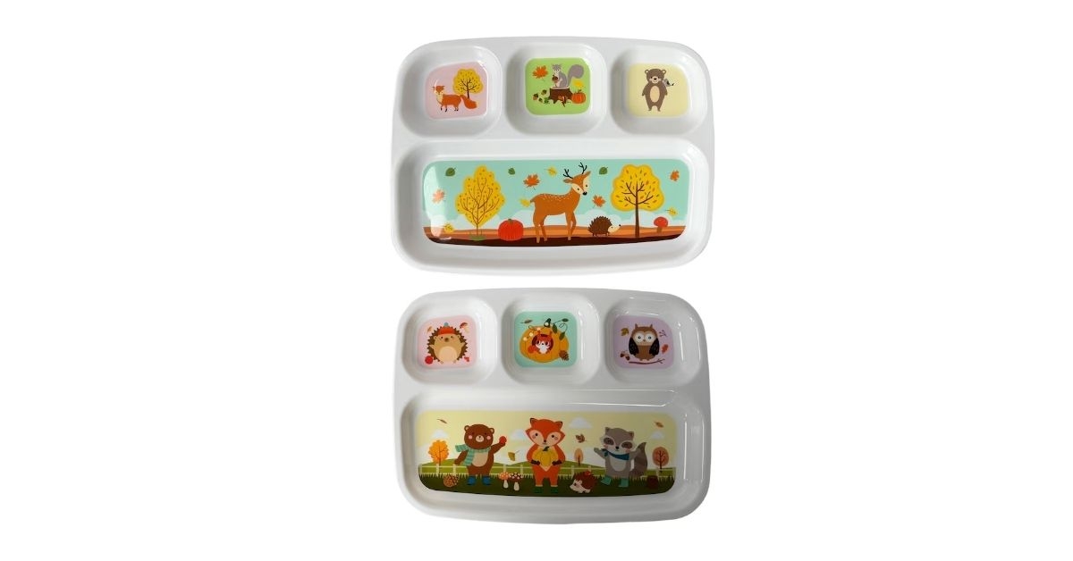 harvest themed kids snack plate