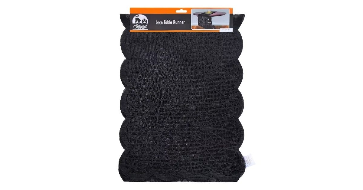 black lace table runner