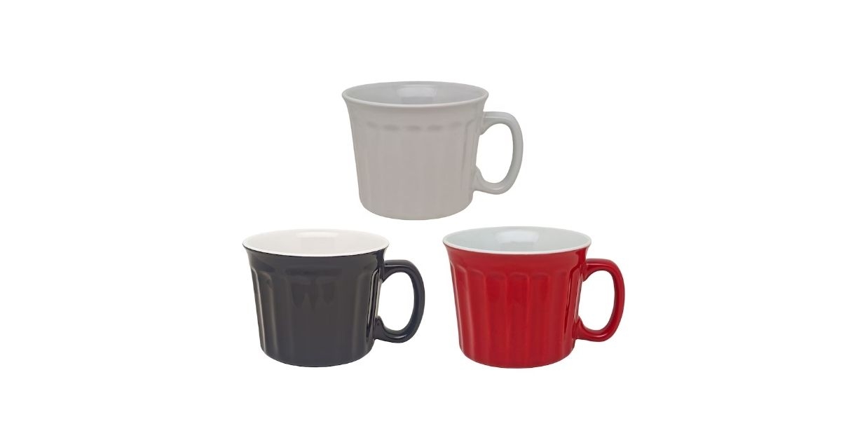 flared ceramic mugs