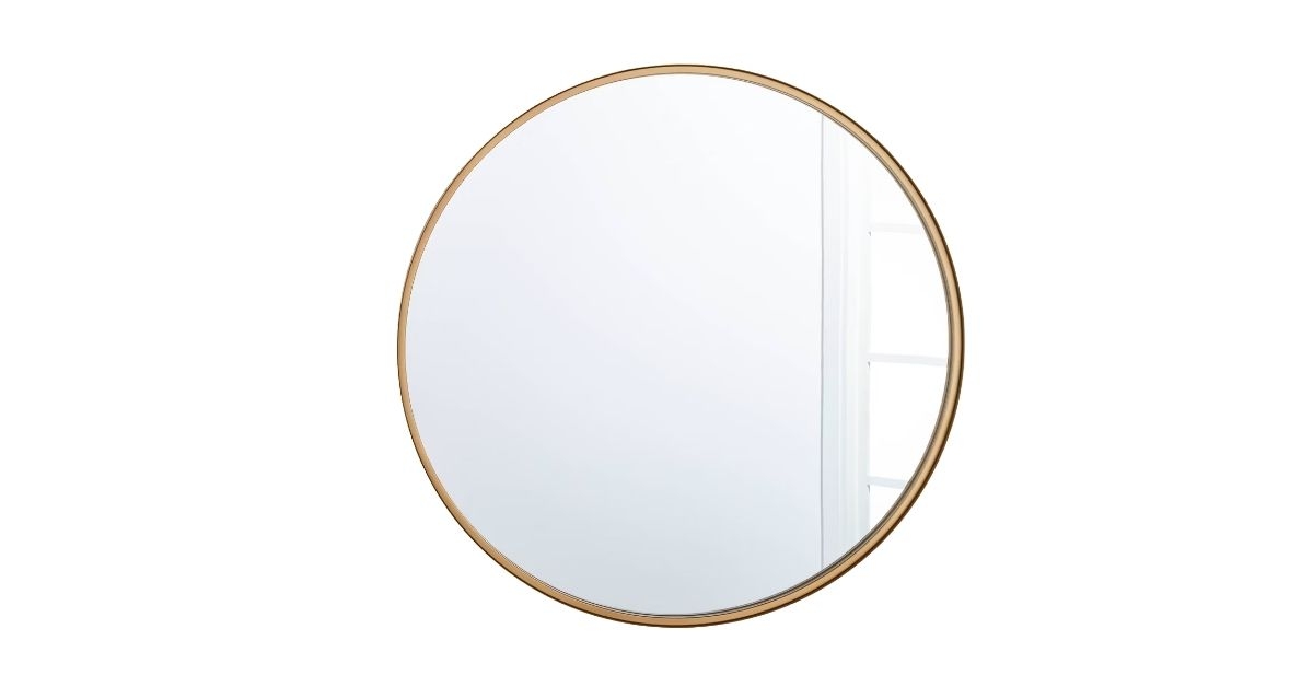 Target vs Pottery Barn Round Wall Mirror Brass
