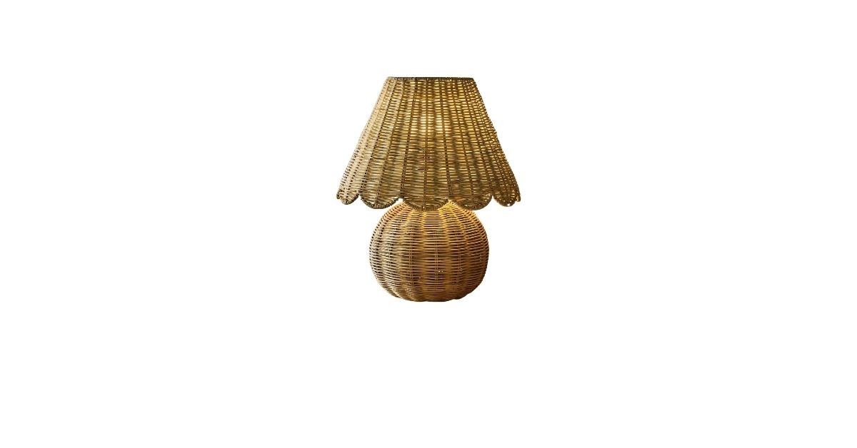 Target vs Pottery Barn Woven BaseShade Table Lamp