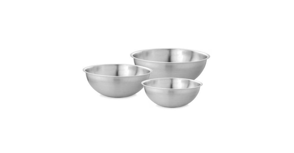stainless steel mixing bowl set