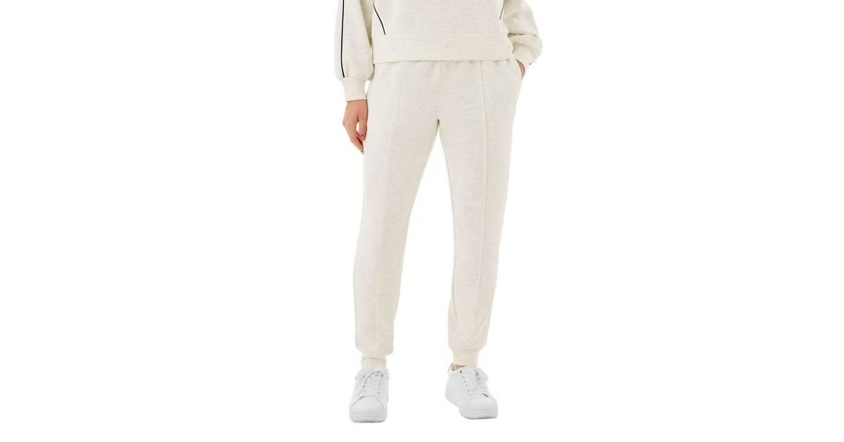 womens front seam piping jogger