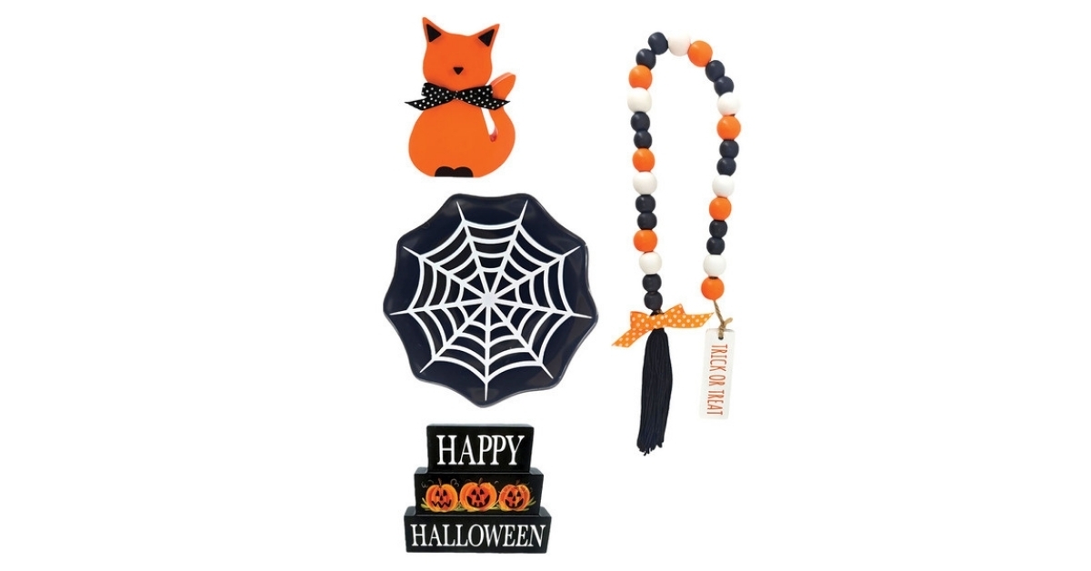 halloween collection tray objects