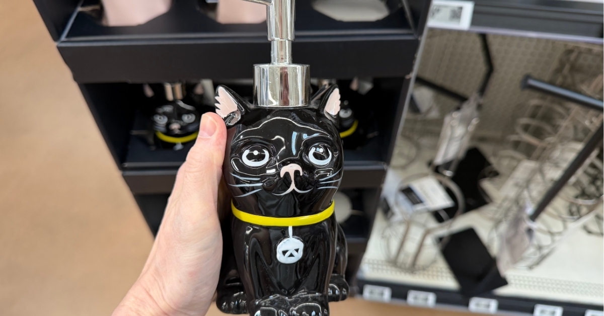 ceramic cat soap dispenser