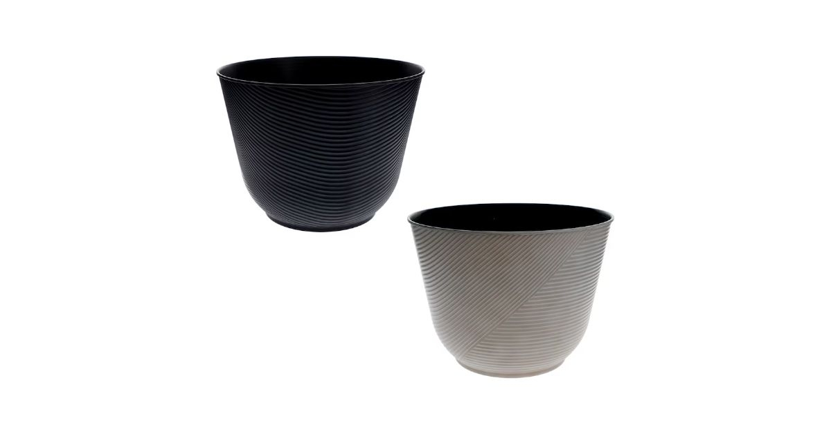 ceramic faux planter