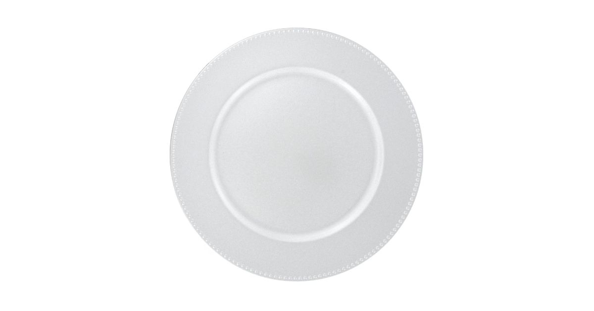 plate with beaded rims