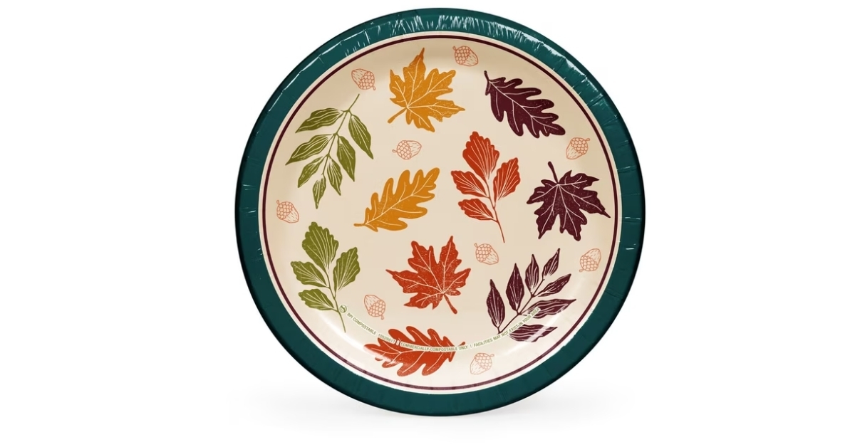 paper plates changing leaves