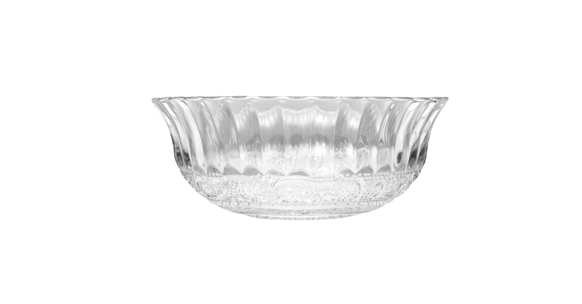 decorative clear glass bowl