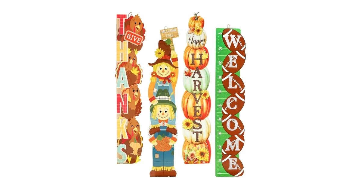 harvest themed porch sign