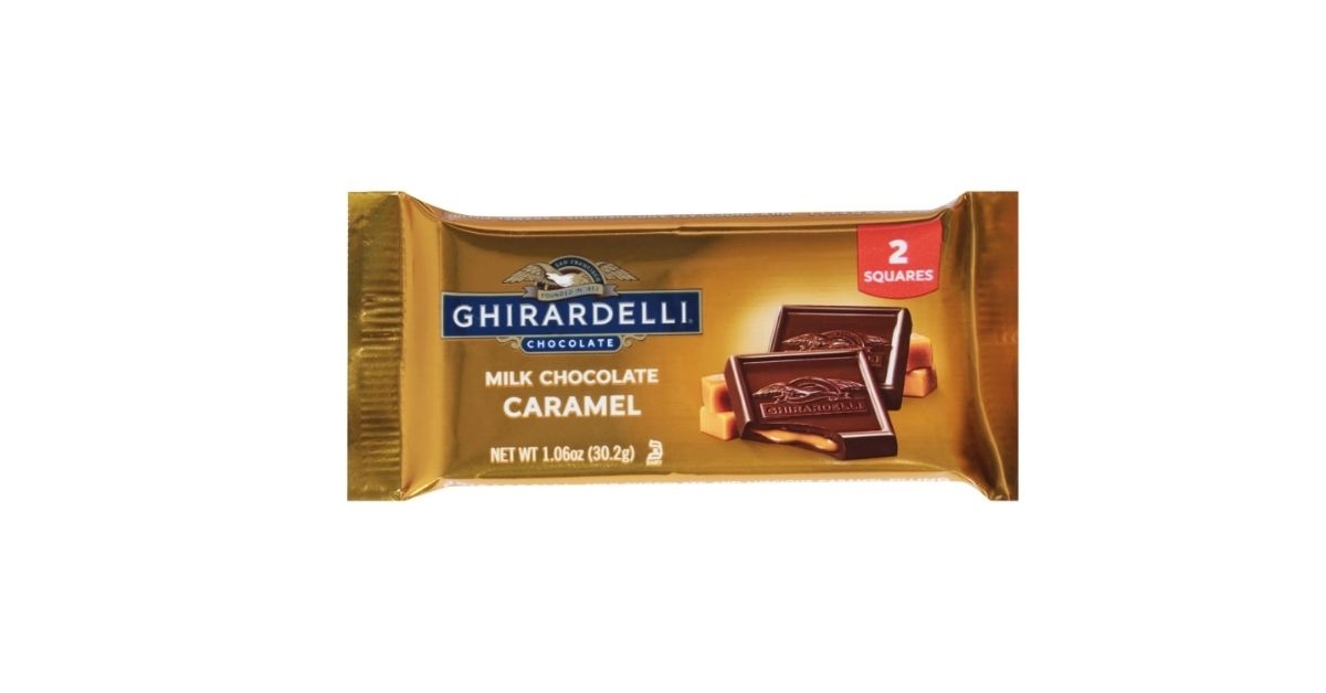 milk chocolate caramel squares