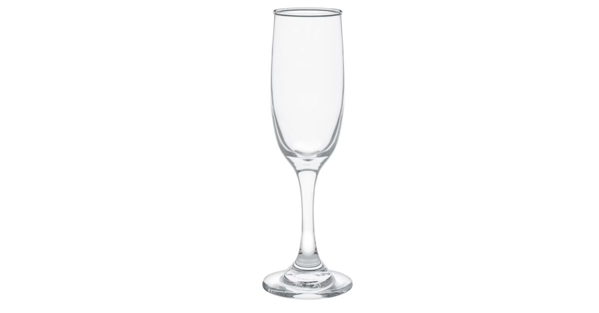 tapered glass champagne flutes